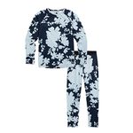 Burton Kids Lightweight Base Layer Set, Ballad Blue Camellia, Large