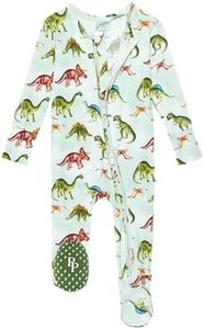 Posh Peanut Footie Zippered Baby Pajamas - 2 Way Zipper Sleepers with Designer Footie Grips - Baby Pajamas in Soft Viscose from Bamboo