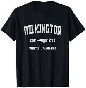 Wilmington North Carolina NC Vintage Athletic Sports Design T-Shirt