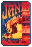 Tallenge - Janis Joplin-Fillmore East 1969-Vintage Rock Concert Poster-Small Poster(Paper,12x17 inches, Multicolour)