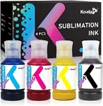 Koala Premium Sublimation Ink for ET Series Inkjet Printers ET-2400 ET-2800 ET-2803 ET-2850 ET-2720 ET-2760 ET-4800 ET-3760 ET-7720 ET-15000 /Upgrade Version/Auto-Fill