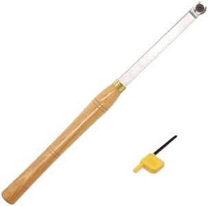 CDBP 16mm Mid Size Woodturning chisel, Ci0 Tungsten Carbide Tipped Lathe Tool with Round Cutter, Professional Finishing Bar for Wood Lathes