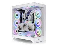 CTE E600 MX Snow Mid Tower E-ATX Case with Centralized Thermal Efficiency Design; Interchangeable Mesh & TG Front Panel; 3Way VGA Mounting Bracket; 400mm PCIe4 Riser Cable Included; CA-1Y3-00M6WN-00