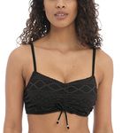 Freya Sundance Bralette Bikini Top Black Black 32FF