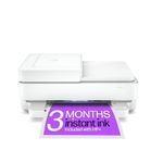 HP Envy 6430e All in One Colour Printer with 3 months of Instant Ink with HP+, 35 Page Automatic Document Feeder, White