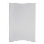 Soft Base Newborn Baby Changing Unit Mat with Raised Edges 50x70 cm (Caro Grey)