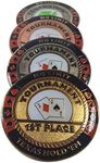 Poker Weight Four Piece Set - Commerative Trophies - 1st, 2nd, 3rd, 1st Out