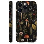 SEized Case Compatible with for iPhone 14 Pro,Vintage Mushroom Snail Daisy Leaf Phone Case for Girl Women Boy Men,Durable Protection Case for iPhone 14 Pro