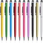 Stylus Pens for Touch Screens, Stylus Pen 10-Pack High Precision Capacitive 2 in 1 Stylus Ballpoint Stylists Pens Universal for iPhone iPad Tablet Laptop Kindle Samsung Galaxy All Touch Screens Device