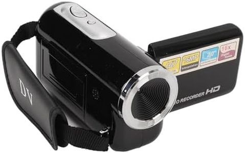 Video Camera Camcorder, 16MP 1080P 16X Digital Zoom Digital Camera Recorder with 2 Inch Screen, Anti Shake Vlogging Camera for Travel Photography