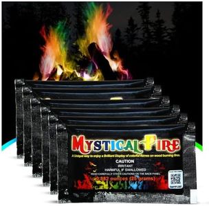 Mystical Fire Color Changing Packets Fire Pits Campfire Enchanted Multi-Color Magical Fun for Indoor Fireplace or Outdoor Use 0.882 Ounces (Regular, 25, Pack)