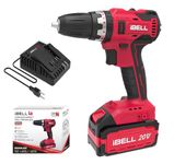 IBELL One Power Series Cordless Impact Drill Brushless BD20-38 20V 38Nm with 4Ah Battery & Charger