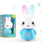 Alilo Honey Bunny G6 Interactive Music/Story Player for Baby and Kids - Includes White Noise Sound, Nightlight, Sleep Soother All-in-One (Blue)