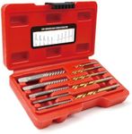 Cenforge 10-Piece Screw Extractor and Left-Hand Drill Bit Set, 1/8" to 19/64" diameter, Damaged Screw Extractor, Easy Out Screw Extractor Set (5 Screw Extractors and 5 Left-Hand Drill Bits)