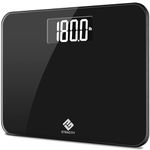 Etekcity High Precision Digital Body Weight Bathroom Scale with Ultra Wide Platform and Easy-to-Read Backlit LCD, 440 Pounds, Black