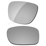 LenzReborn Polarized Lens Replacement for Oakley Fuel Cell OO9096 Sunglass - Silver Grey - Polarized Mirrored