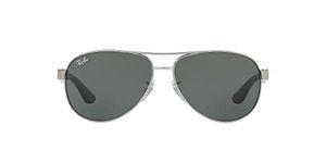 Ray-Ban Men's RB3457 Aviator Sunglasses, Gunmetal/Dark Green, 59 mm