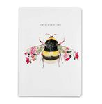 Lola Design - A5 Journal Notebook - Fabulous Notes, Bee Design - Perfect for Journaling, Note-Taking - Designed and Printed in The UK - Luxurious Matt-Finish, 192 Lined Pages