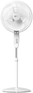 Orient Electric Stand 87 400 MM Pedestal Fans | 100% Copper Motor, High Air Delivery | Millitary Grade Guard | 3 Speed Control, Adjustable Height| Stand Fan for Home |2 Year Warranty by Orient |White