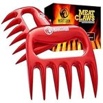 Mountain Grillers Meat Claws Meat Shredder for BBQ - Perfectly Shredded Meat, These are The Meat Claws You Need - Best Pulled Pork Shredder Claw x 2 for Barbecue, Smoker, Grill (RED) Bear Claws