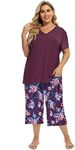 Vozanet Women's Pajamas Set Soft V 