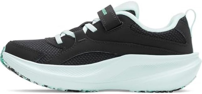 Under Armour Girls' Pre School Charged Assert 11 Alternate Closure, (002) Black/Refresh Mint/Green Mode, 2.5, US