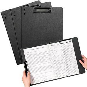 ZhuymnDily A4 Foldover Clipboard, 4 pcs Clipboard Folder, Clipboard File Folder, Clipboard with Cover use for Document Management in Business, Office, School, Hospital