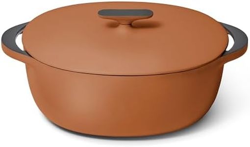 Caraway Enameled Cast Iron Dutch Oven - 8qt Dutch Oven With Lid - 3 Layer Enamel Coating - No Seasoning Required - Compatible With All Stovetops - Oven Safe - No Forever Chemicals - Rust