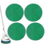Potchen 4 Pack 12" Microfiber Carpet Bonnet Pads Compatible with Oreck Orbiter ORB550MC ORB700MB ORB600MW Floor Machine, Mopping and Buffing Pad Compatible with Bissell Commercial BGEM9000