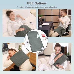 Electric Heating Pad – 6 Heat Levels, Adjustable Temperature