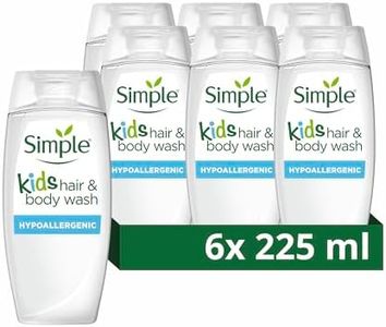Simple Kids Hypoallergenic Hair & Body Wash with chamomile oil shampoo for kids 6x 225 ml