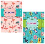 R&R Pocket Sudoku Puzzle Books, Compact Travel Size Sudoku Books - Ideal for Relieve Stress, Boost Your Mood, Relax at Home and Office Breaks