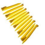 MUDOR 9 Inch Plastic Tent Stakes -12 pcs Heavy Duty and Larger Durable Tent Pegs Spike Hook for Campings Outdoor and Garden Lawn, Sturdy Canopy Stakes Accessories Suitable for Sand Beach Woods