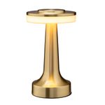 O’Bright Portable LED Table Lamp with Touch Sensor, 3-Levels Brightness, Rechargeable Battery Up to 48 Hours Usage, Night Light for Kids Nursery, Nightstand Lamp, Bedside Lamp (Gold)