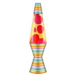 Lava Lamp 2493, Red Wax, Yellow Liquid, Decorative Base and Cap, Original 14.5 inch LAVA® Motion Lamp to Illuminate Your Mood