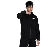 Puma Men's Cotton Hooded Neck Fitted Jacket (586702_Black_XL)