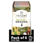 Taylors of Harrogate Rich Italian Ground Coffee, 200 g (Pack of 6 - Total 1.2kg)