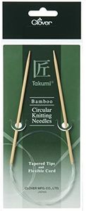 Clover Takumi Bamboo Circular Knitting Needles, 80 cm x 5.00 mm Size