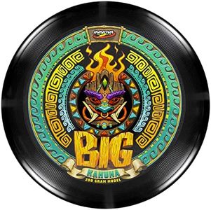 Innova Big Kahuna INNmold Beach Frisbee 200g – Designed to Handle High Winds, Easy to Grip Rim (Black)