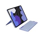 Logitech Flip Folio, Keyboard Case for iPad Pro 13-inch (M4 & M5) & iPad Air 13-inch (M2, M3 & M4) (2024, 2025 & 2026) - Protective & Stowable Bluetooth Keyboard Case, Multi-Device - Lilac