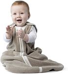 Sleep nest Fleece Baby Sleeping Bag, Mocha Heather, Large (18-36 Months)