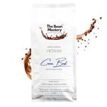 The Bean Mastery | Crema Boost Strong Coffee Beans | Robusta Coffee Beans | Dark Roast | High Caffeine | Single Origin Vietnam | 1kg Pack