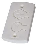 Exact Fit White Two Button Cover Plate-Fits Wayne Dalton Garage Door Wall Station 309961 and 3976 Remote Opener