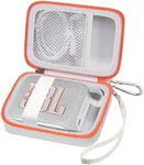 Carrying Case Compatible with JBL Go 4 - Portable Bluetooth Speaker Box Pro Sound, Also for Go 3/Go3 Eco/Go2 Waterproof Mini Wireless Speakers - Case Only (White)