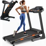 15% Auto Incline Treadmill for Home - Big Running Belt, Folding Treadmills 350LBS Weight Capacity, 3.5HP Heavy Duty Treadmills with Console, Portable Treadmill Running Machine