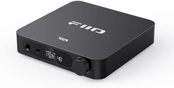 FiiO K11 R2R DAC and Headphone Amplifier for Home Audio or PC, 6.35mm and Balanced 4.4mm, RCA, Coaxial, Optical, 1300mW, 384kHz/24Bit DSD256(Black)