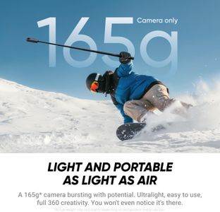 Insta360 X4 Air 8K 360 Camera Starter Bundle – Lightweight, FlowState, Invisible Selfie Stick