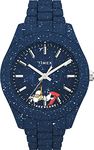 Timex Legacy Ocean x Peanuts Blue Recycled Bracelet Watch (Model: TW2V53300JR)