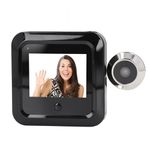 Digital Door Viewer, 2.4in HD Screen Monitor 0.3MP Camera 120 Degree Wide Angle Front Door Peephole Camera, Home Visual Doorbell Digital Peephole Viewer for Home Security System