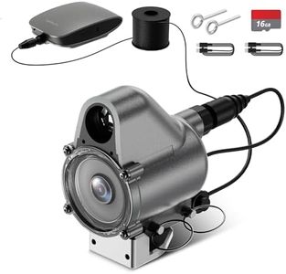 【2026 Upgrade Version】 Canfish CF1 Underwater Fishing Camera,1080P Full HD Portable Video Fish Finder,APP Remote Control Real-time Observation,Fish Coming Reminder Fishing Camera (Silver)